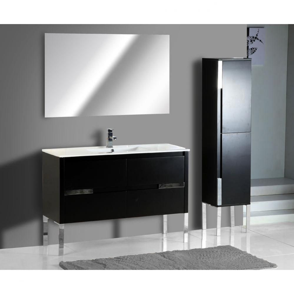 Caren Vanity, Black, 48''